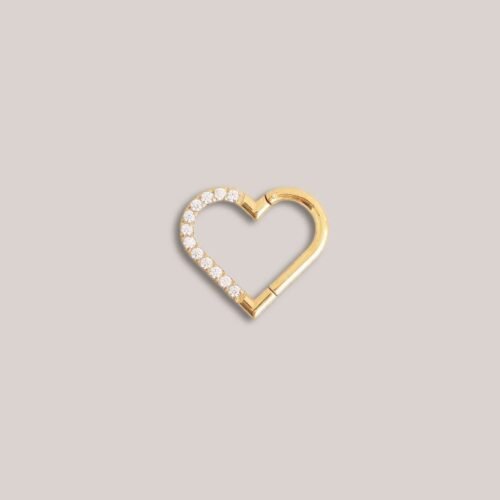 Piercing clicker HEART SHINE
